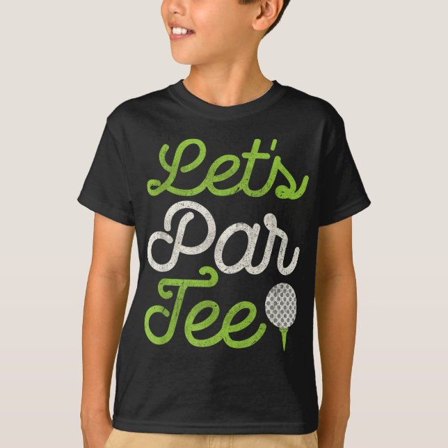 Par T-Shirt Golf Player Golfer Vater Papa Men Funn (Vorderseite)