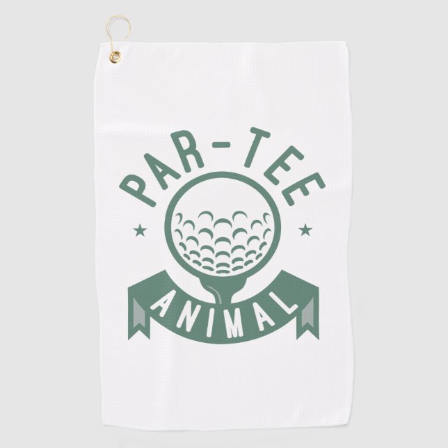 Par-T-Shirt Golfhandtuch (Vorderseite)