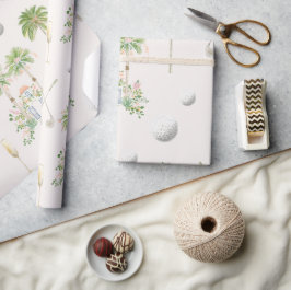 Par-T-Shirt in Palm Springs | Golf Bachelorette Geschenkpapier