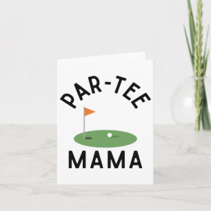 Par T-Shirt Mama Funny Golf Geburtstagsparty Famil Karte