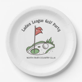 Par-T-Shirt Perfection - Ladys Golf League Pappteller