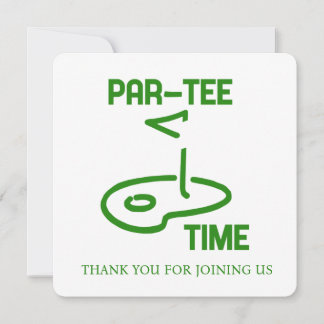Par T-Shirt Time Dankeskarte
