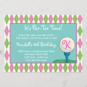 Par-T-Shirt Time Girl Einladung