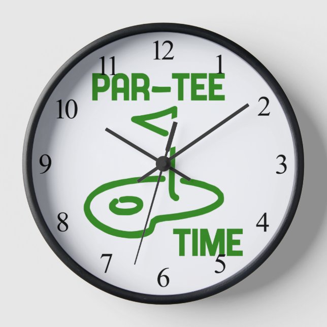 Par T-Shirt Time Uhr (Vorderseite)