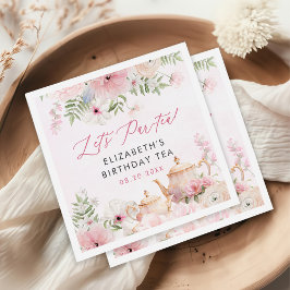 Par-tea Floral Tea Girl Geburtstagsparty Serviette
