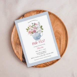 PAR-TEA Pink Kinderdusche Einladung