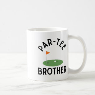 Par Tee Bruder Lustige Golf-Geburtstagsfeier Famil Kaffeetasse