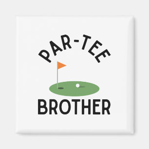Par Tee Bruder Lustige Golf-Geburtstagsfeier Famil Magnet