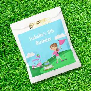 Par-Tee Chibi-Mädchen-Geburtstags-Golfparty Geschenktütchen