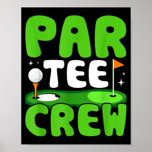 Par Tee Crew Golfspaß Geist  Poster