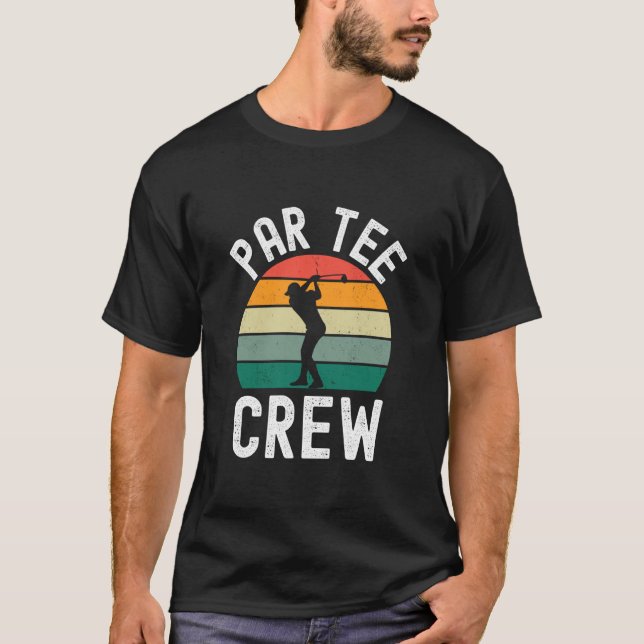 Par Tee Crew Lustiger Golf Junggesellenabschied Hu (Vorderseite)