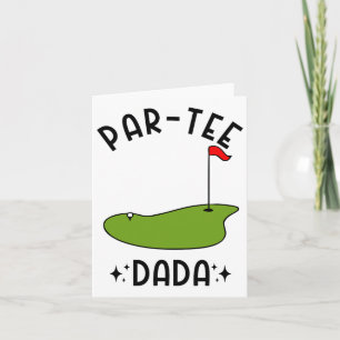 Par-tee Dada Golf Birthday Party Vater Karte