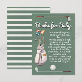 Par-tee-Golf-Bücher für Babydusche Einladung