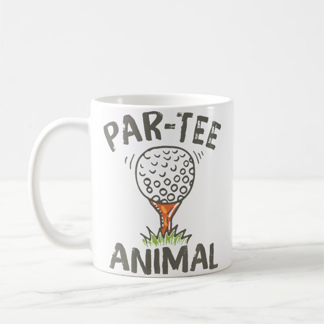 Par Tee Tier Lustiger Golf Kaffeetasse (Links)