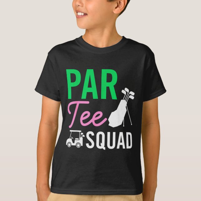 Par Tee Truppe Lustige Geburtstagsfeier Golfspiele (Vorderseite)