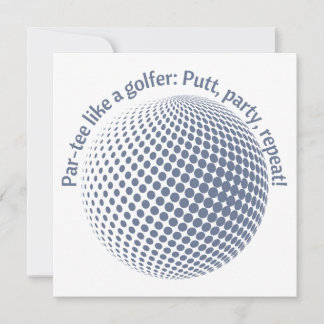 Par-tee wie ein Golfer Einladung