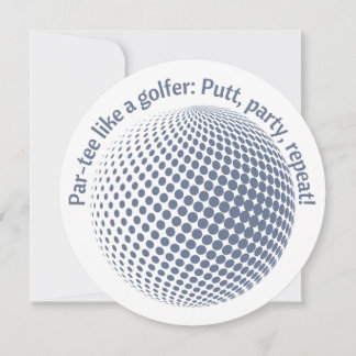 Par-tee wie ein Golfer Einladung