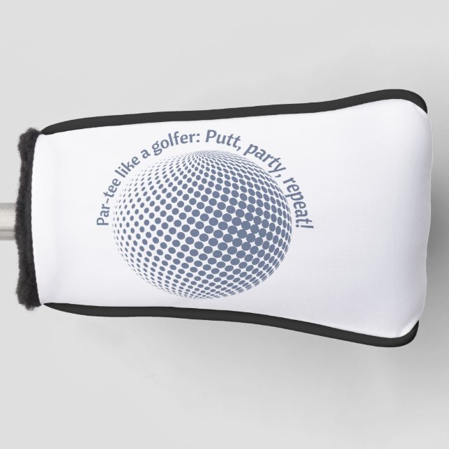 Par-tee wie ein Golfer Golf Headcover (Vorderseite)
