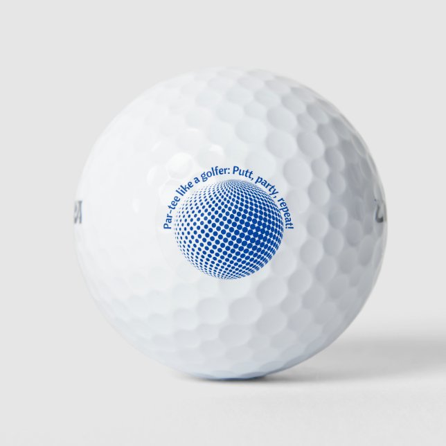 Par-tee wie ein Golfer Golfball (Vorderseite)