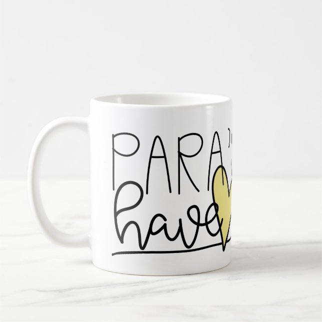 Para haben Herz-Tasse Tasse (Links)
