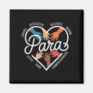 Para Heart Paraprofessional Teacher Paraeducator Magnet