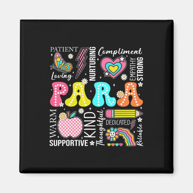 Para Professional Educator 1st Day Of Back To Scho Magnet (Vorne)