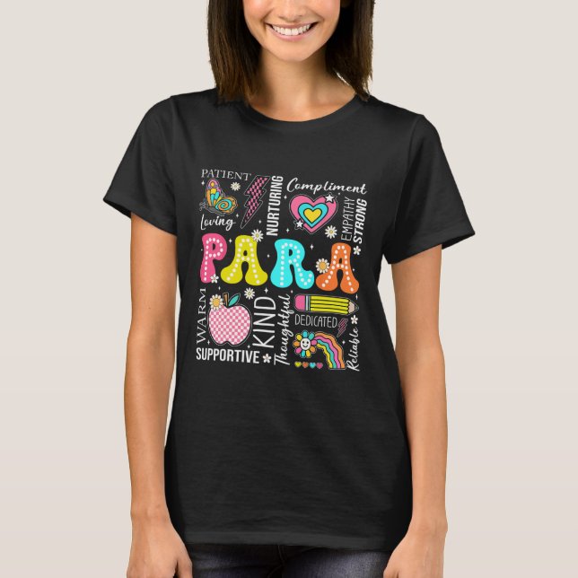 Para Professional Educator 1st Day Of Back To Scho T-Shirt (Vorderseite)