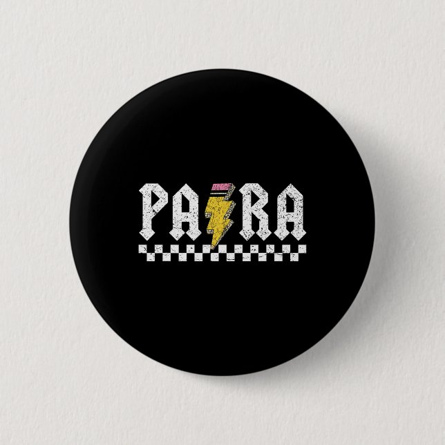 Para Squad-Paraprofessional Para-Lehrer  Button (Vorderseite)