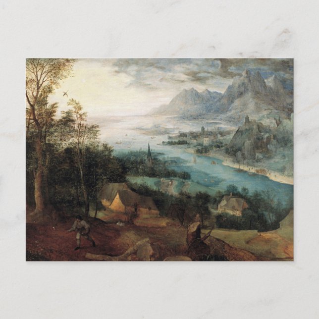 Parabel der Dusche von Bruegel der ältesten Postka Postkarte (Vorderseite)