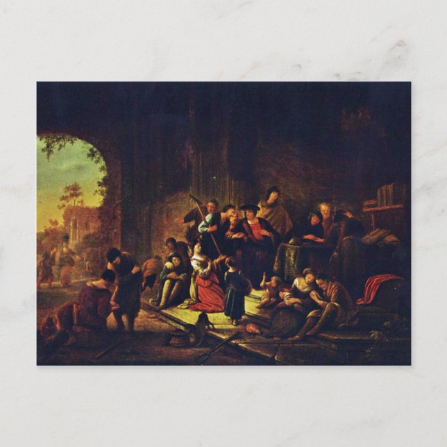 Parabel der Laboranten im Weingarten mit Nass D. Postkarte (Vorderseite)