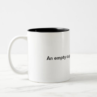 Parabel der vollen Schale Zweifarbige Tasse