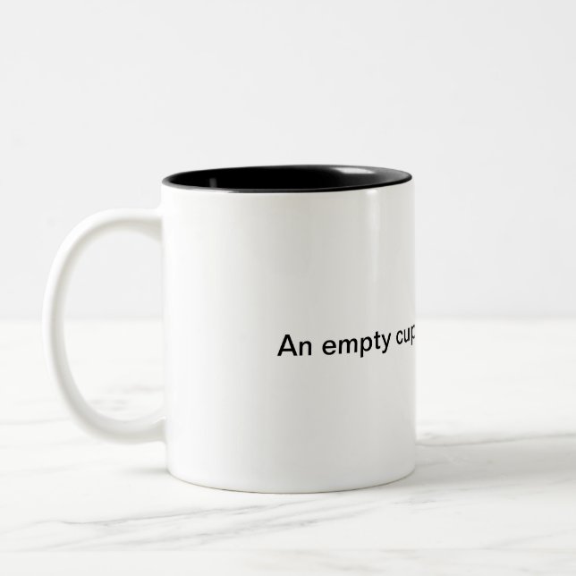 Parabel der vollen Schale Zweifarbige Tasse (Links)