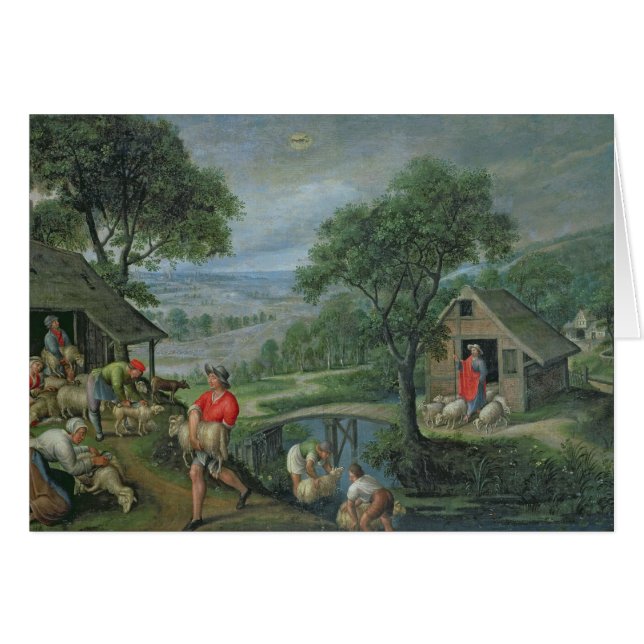 Parabel von der gute Hirte, c.1580-90 (Vorderseite (Horizontal))