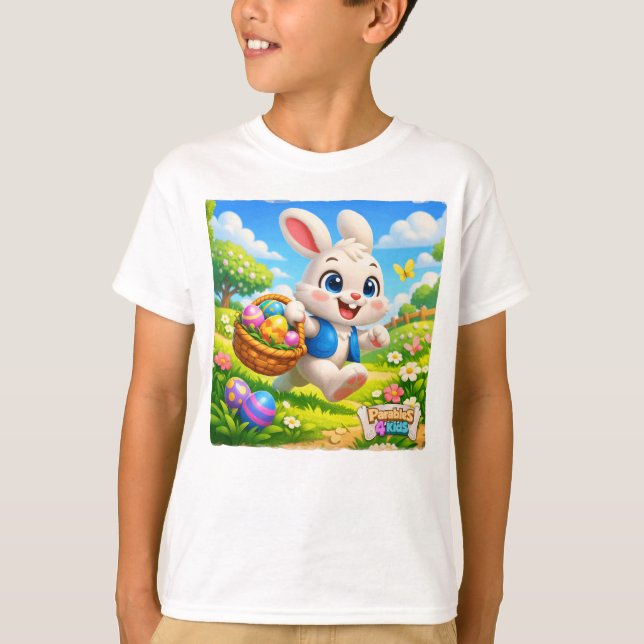 Parables4Kids Osterhase T-Shirt (Vorderseite)