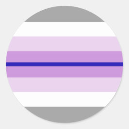 Paraboy Pride Flag Runder Aufkleber