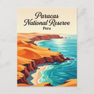 Paracas-Nationalreservat Peru Postkarte