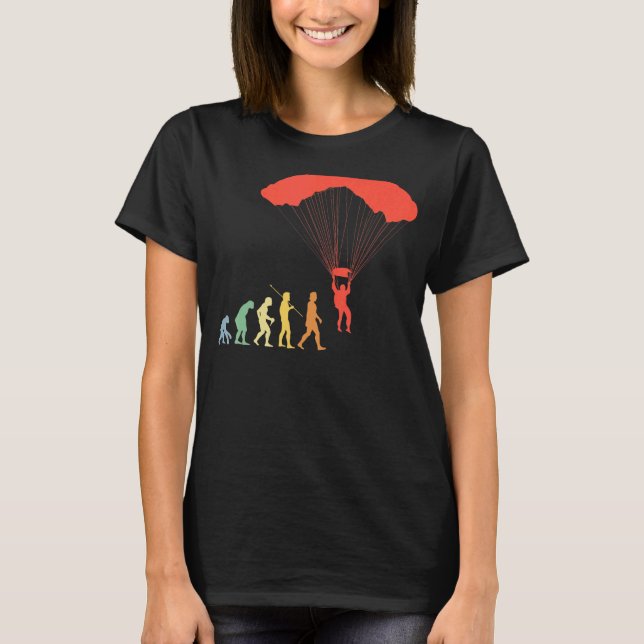 Parachute Evolution Retro Adrenalin T-Shirt (Vorderseite)