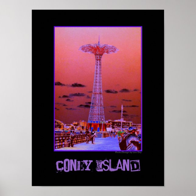 Parachute Jump Psychedelic Poster (Vorne)