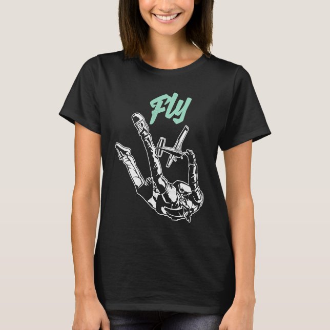 Parachute Skipping Paraglider T-Shirt (Vorderseite)