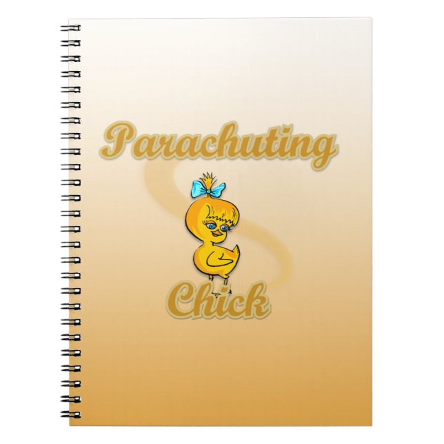Parachuting Chick Notizblock (Vorderseite)