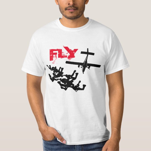 Parachuting FLY T-Shirt (Vorderseite)