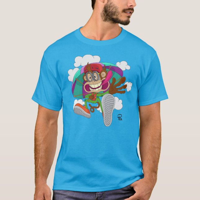 Parachuting Monkey-T - Shirt (Vorderseite)
