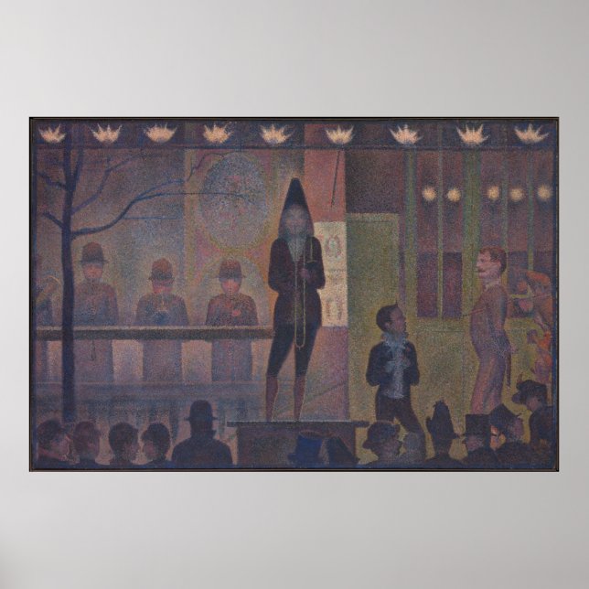 Parade de Cirque von Georges Seurat Poster (Vorne)