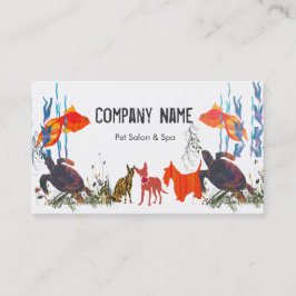 Parade der Haustiere Fische Katze Haustier Pflege  Terminkarte