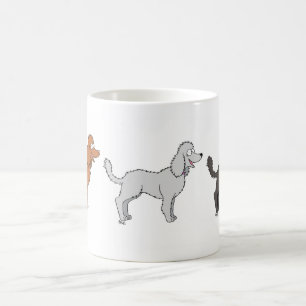 Parade der Poodles-Tasse Tasse