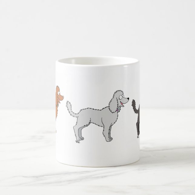 Parade der Poodles-Tasse Tasse (Mittel)
