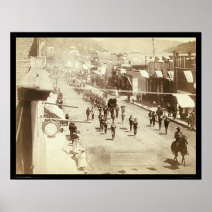 Parade feiert Deadwood Gold Silver SD 1888 Poster