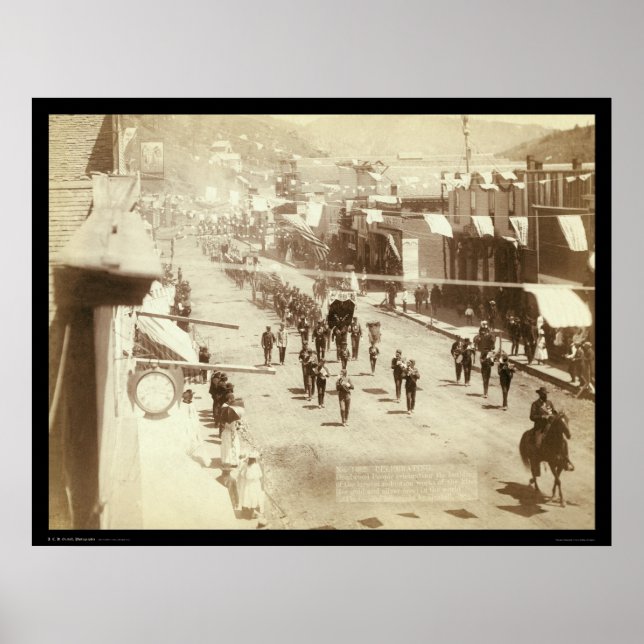 Parade feiert Deadwood Gold Silver SD 1888 Poster (Vorne)