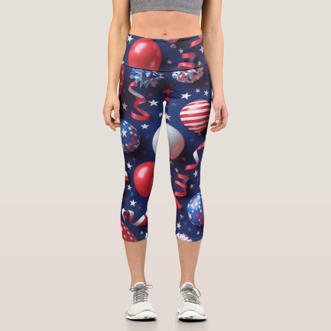Parade im Himmel Capri Leggings (Vorderseite)