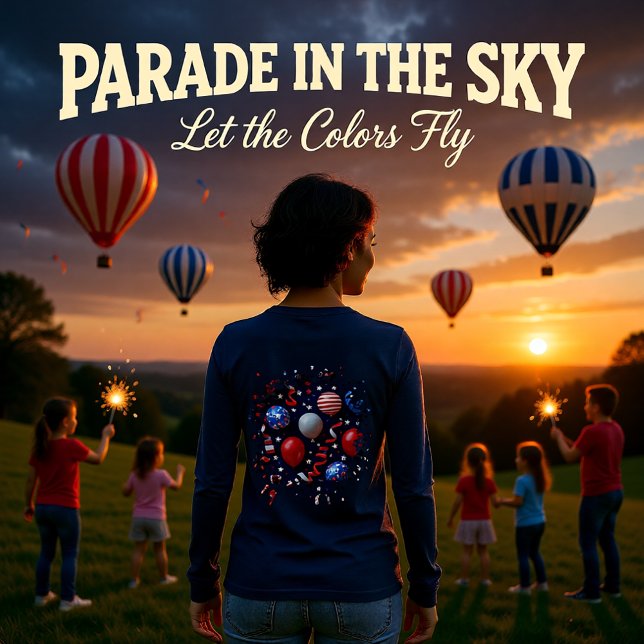 Parade im Himmel Tri-Blend Shirt (Von Creator hochgeladen)